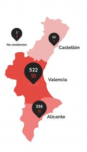 map Alicante coronavirus March 19 